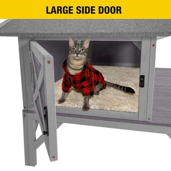 Wooden Cat House I132