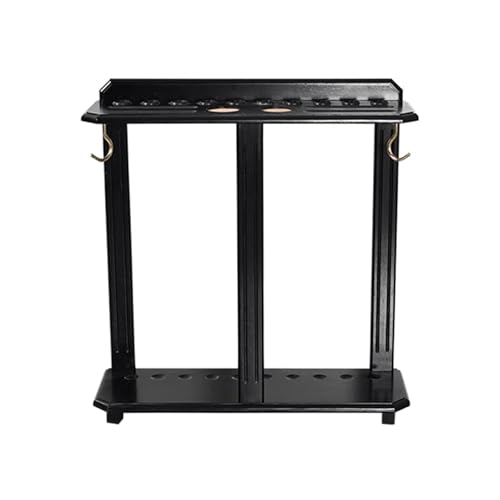 Freestanding Pool Cue Stand Rack Holds 10 Sticks Black K16837