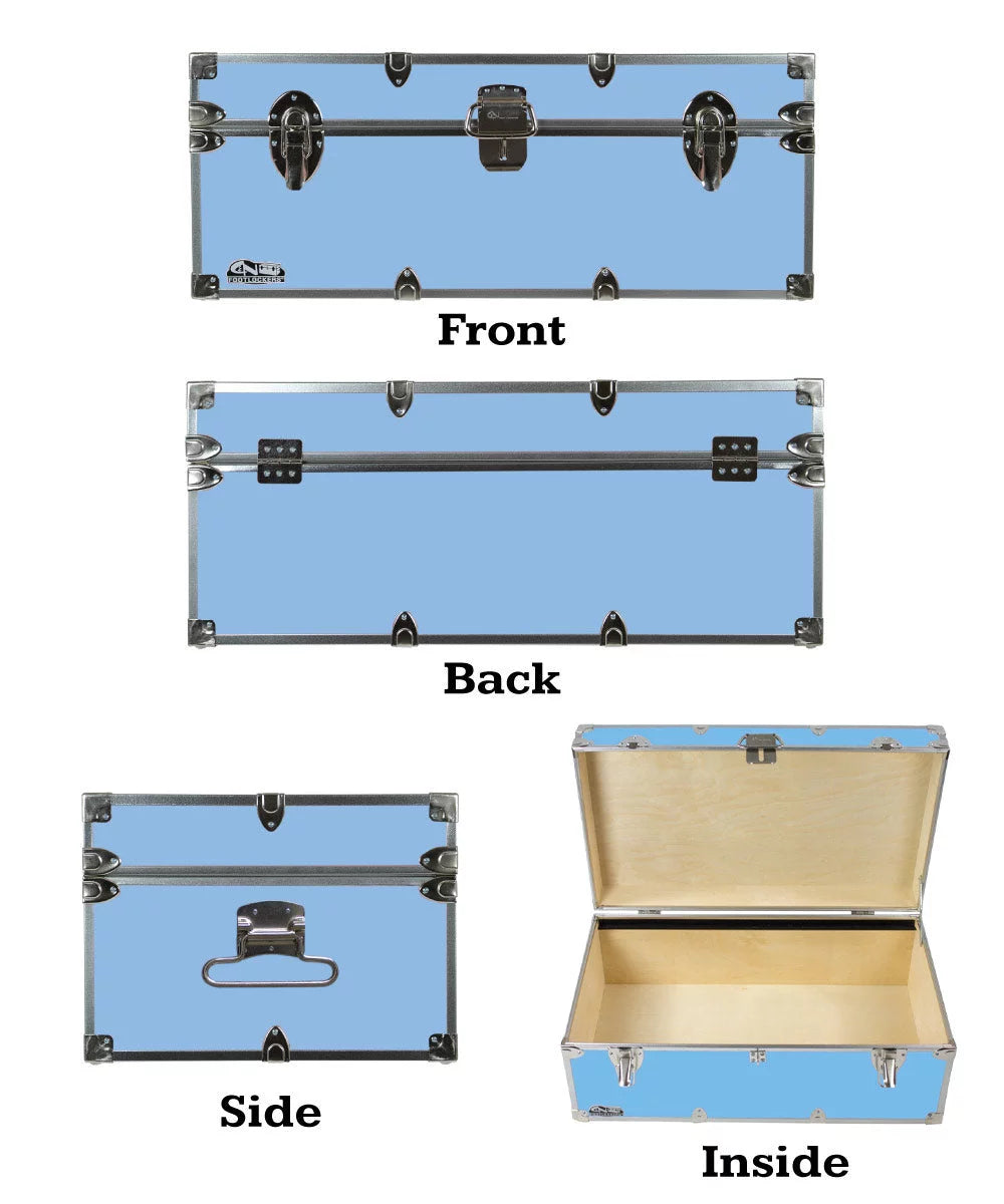 Steel Footlocker Trunk Q778321
