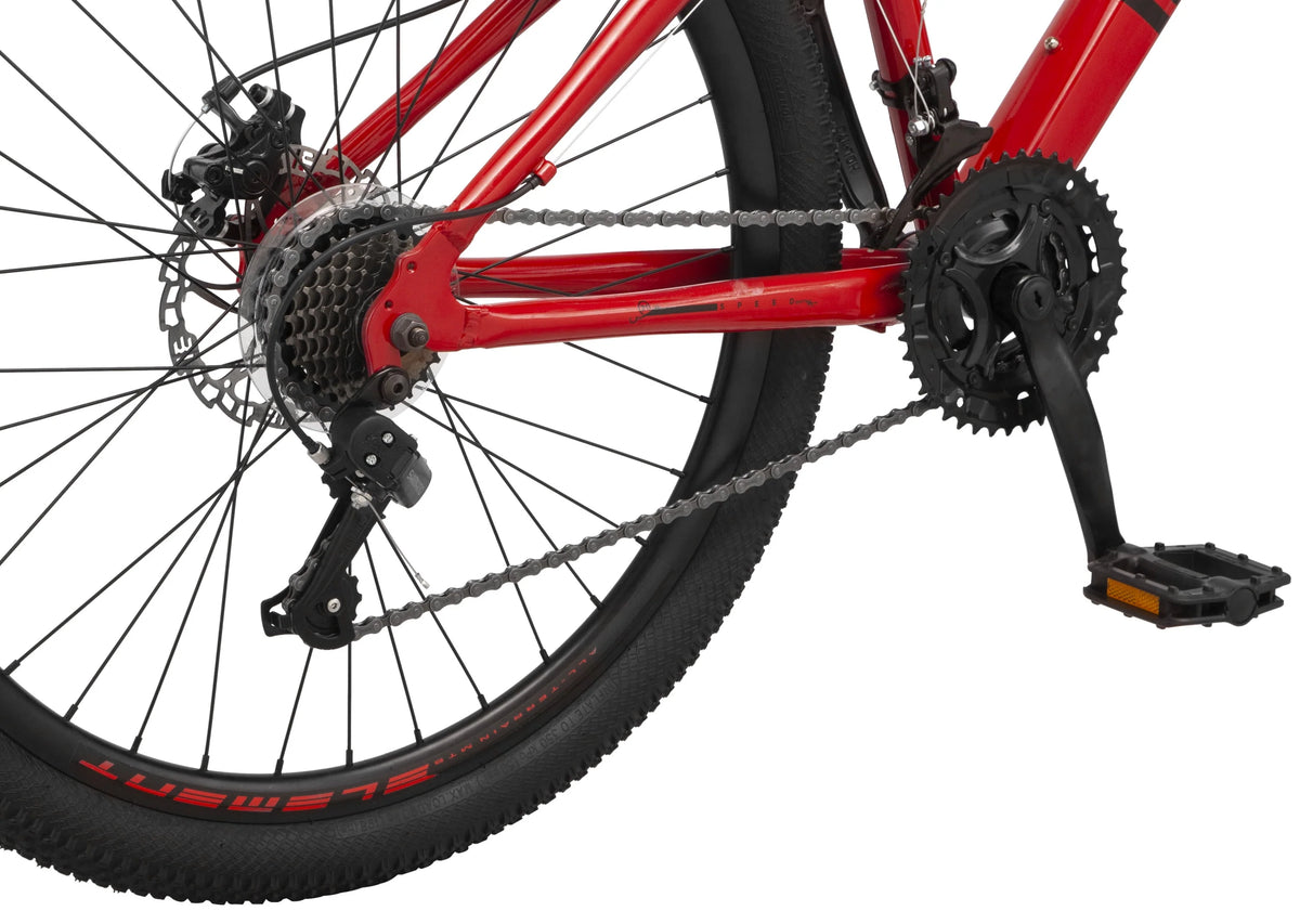 26-in. Mountain Bike, Red and Black, 21 Speeds E7258