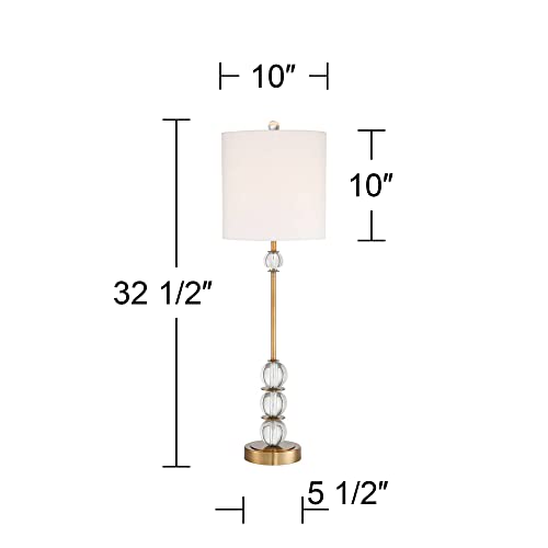 Modern Art Deco Buffet Table Lamp with USB Dimmer Cord K20305