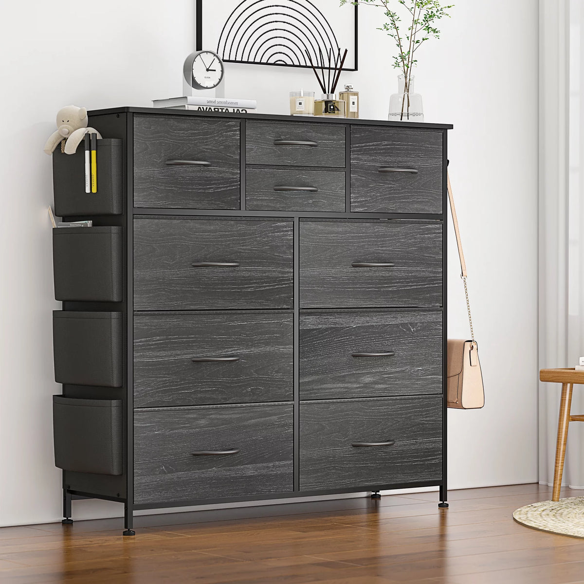 Brown 10 Drawer Dresser A578