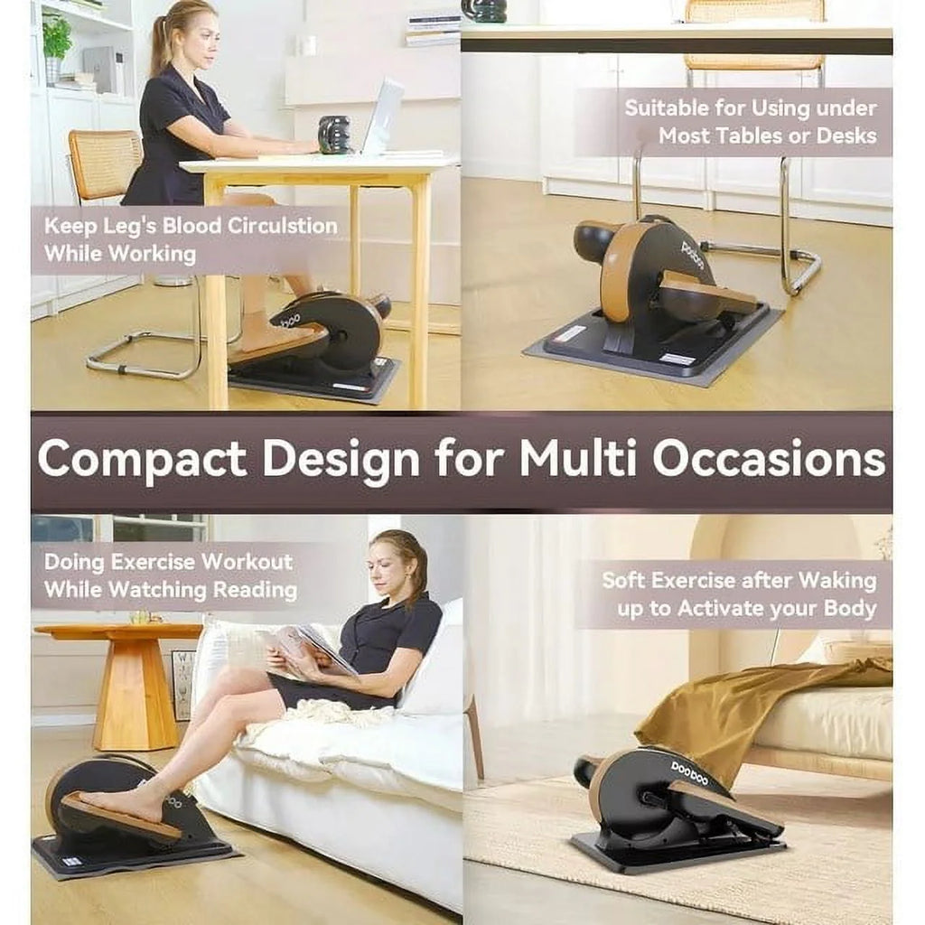 Under Desk Magnetic Elliptical Machine with Foot Massage J3179