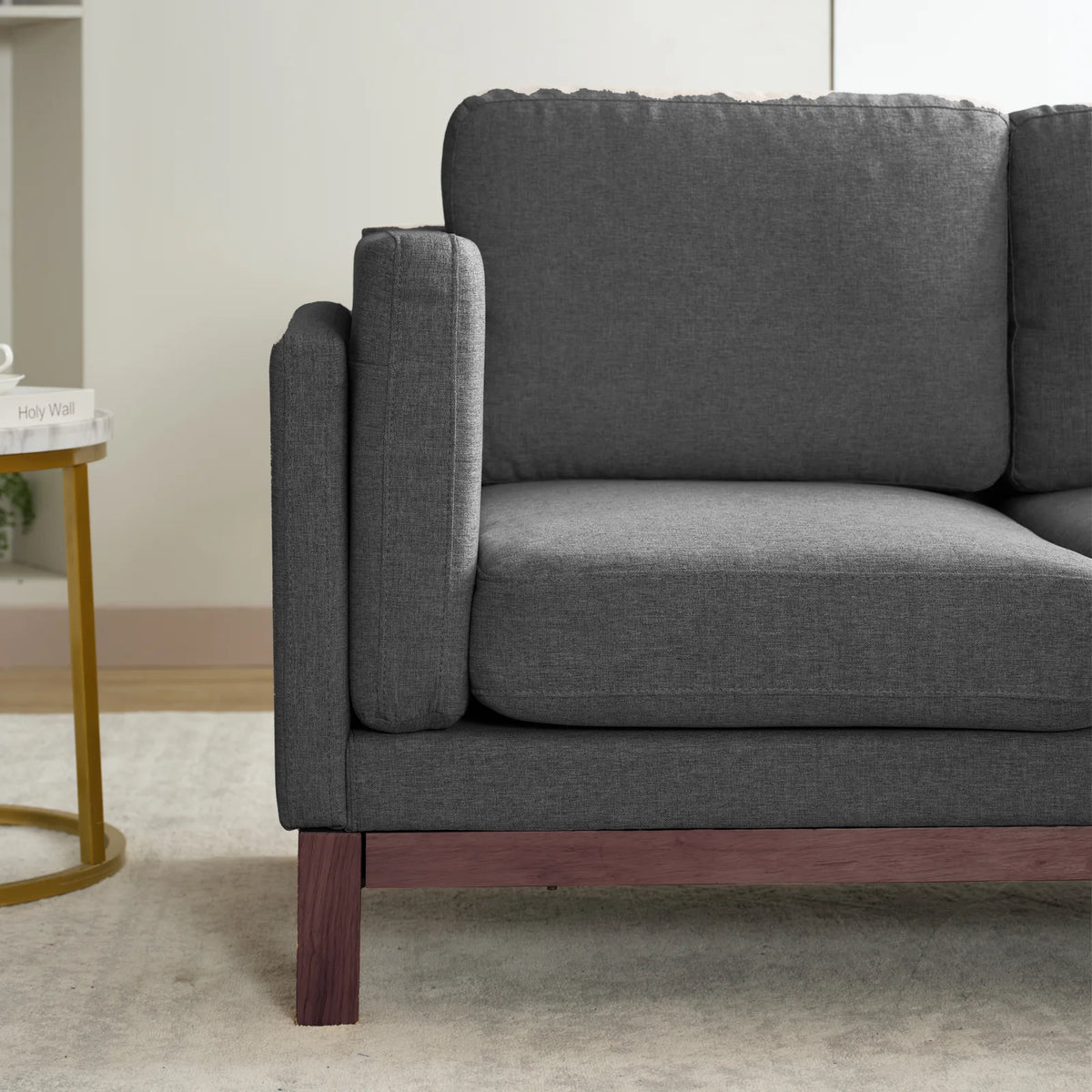 84" L-Shaped Upholstered Sectional Sofa with Chaise Lounge T759