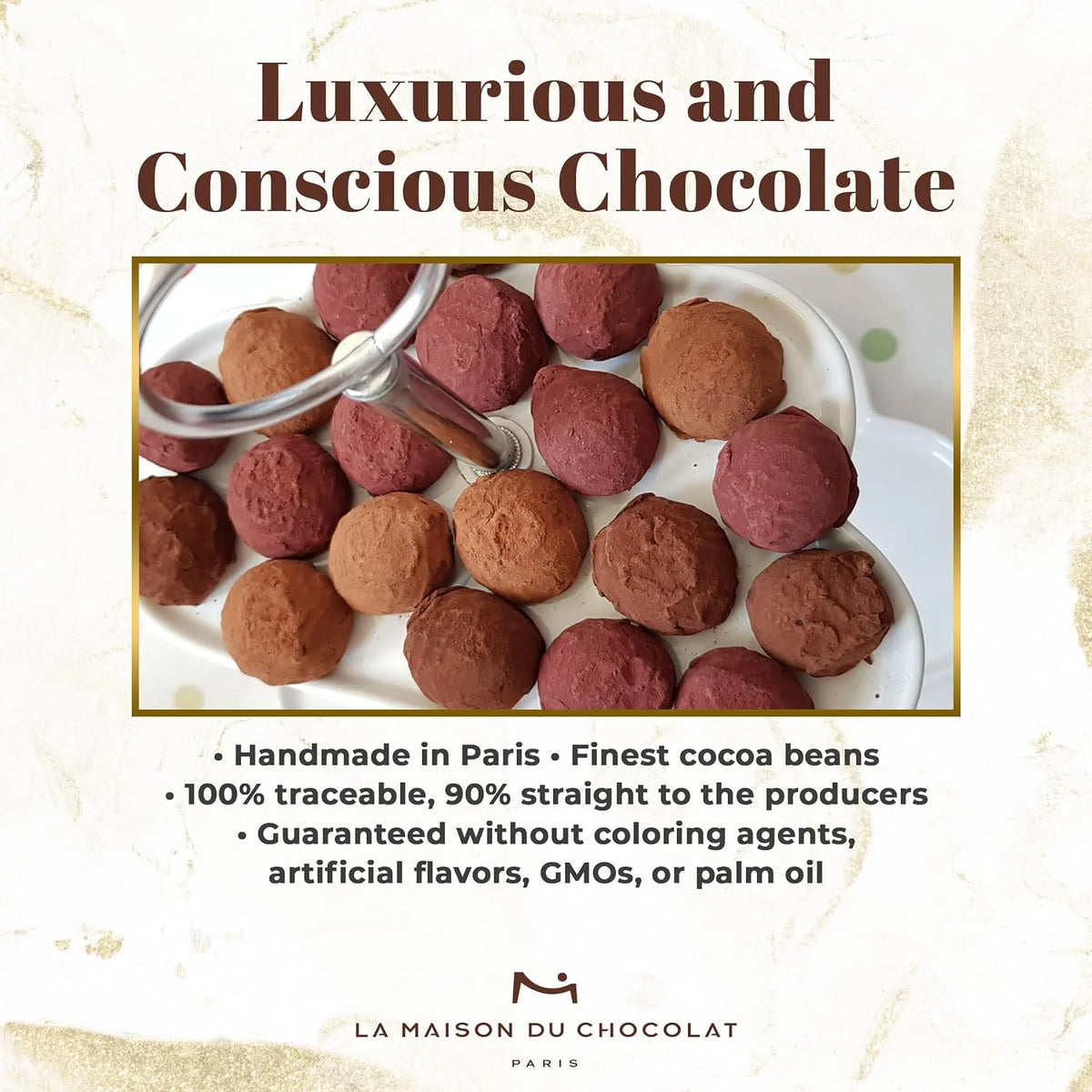 13 Pcs Dark Chocolate Truffles Gift Box V6945