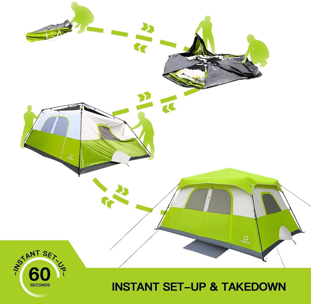 8 Person Instant Waterproof Camping Tent M855
