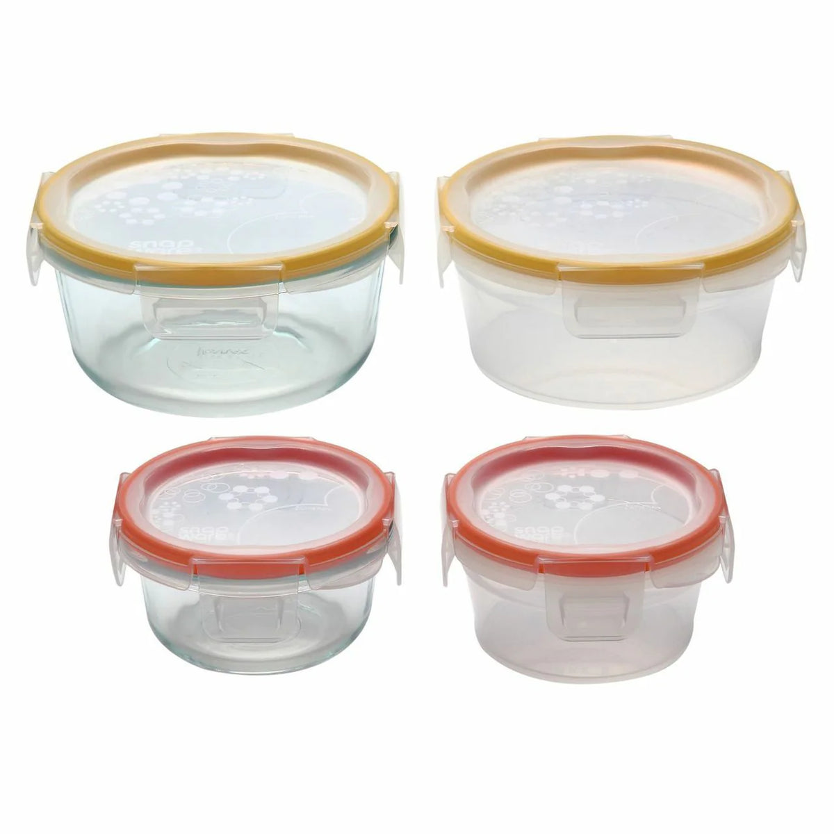 Glass & Plastic Food Storage 8-pc Round Set X1417