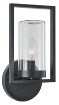 1 Light Textured Black Wall Sconce O987