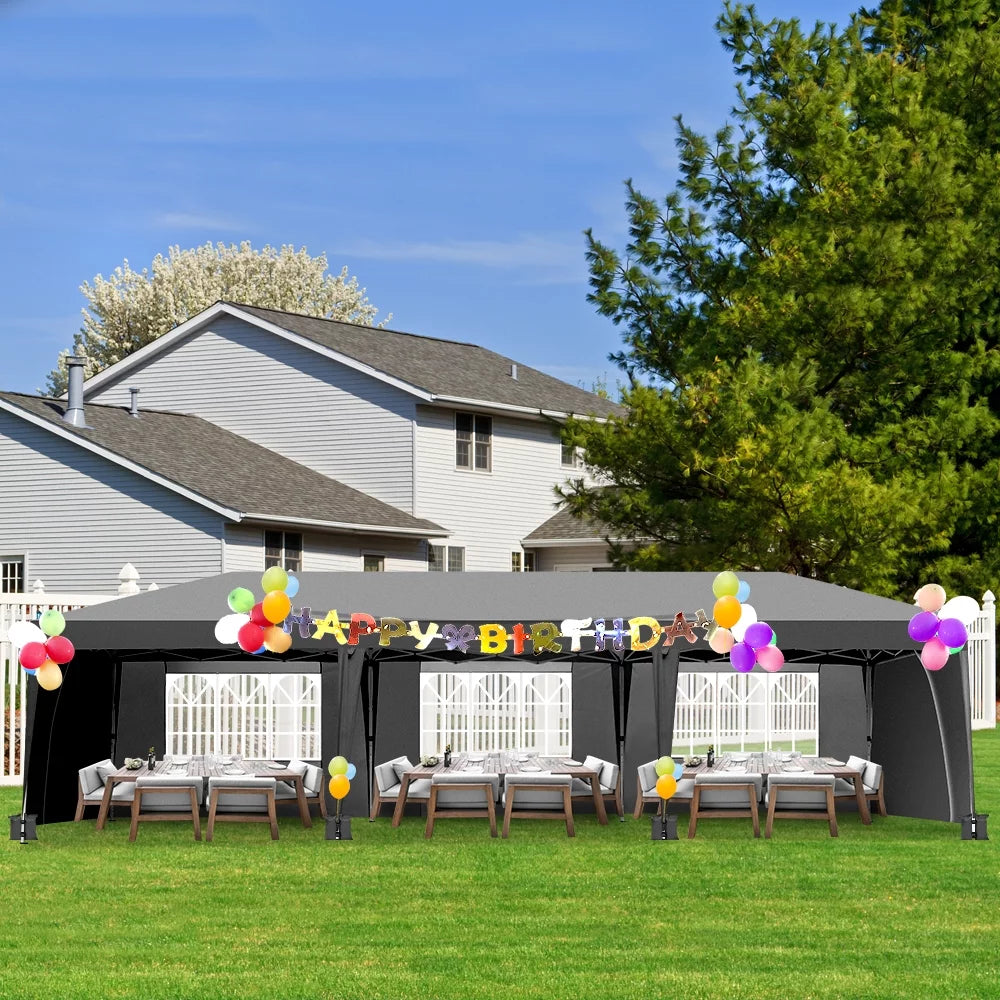 10'x20' Pop Up Canopy Tent with Carry Bag P95567