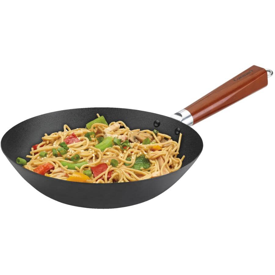 11'' Preseasoned Carbon Steel Wok Y72891