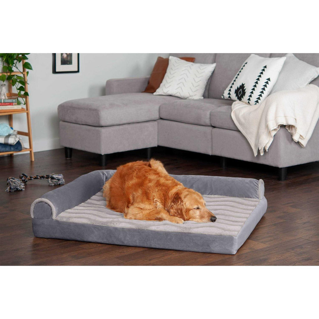 Velvet Chaise Lounge Dog Bed N566