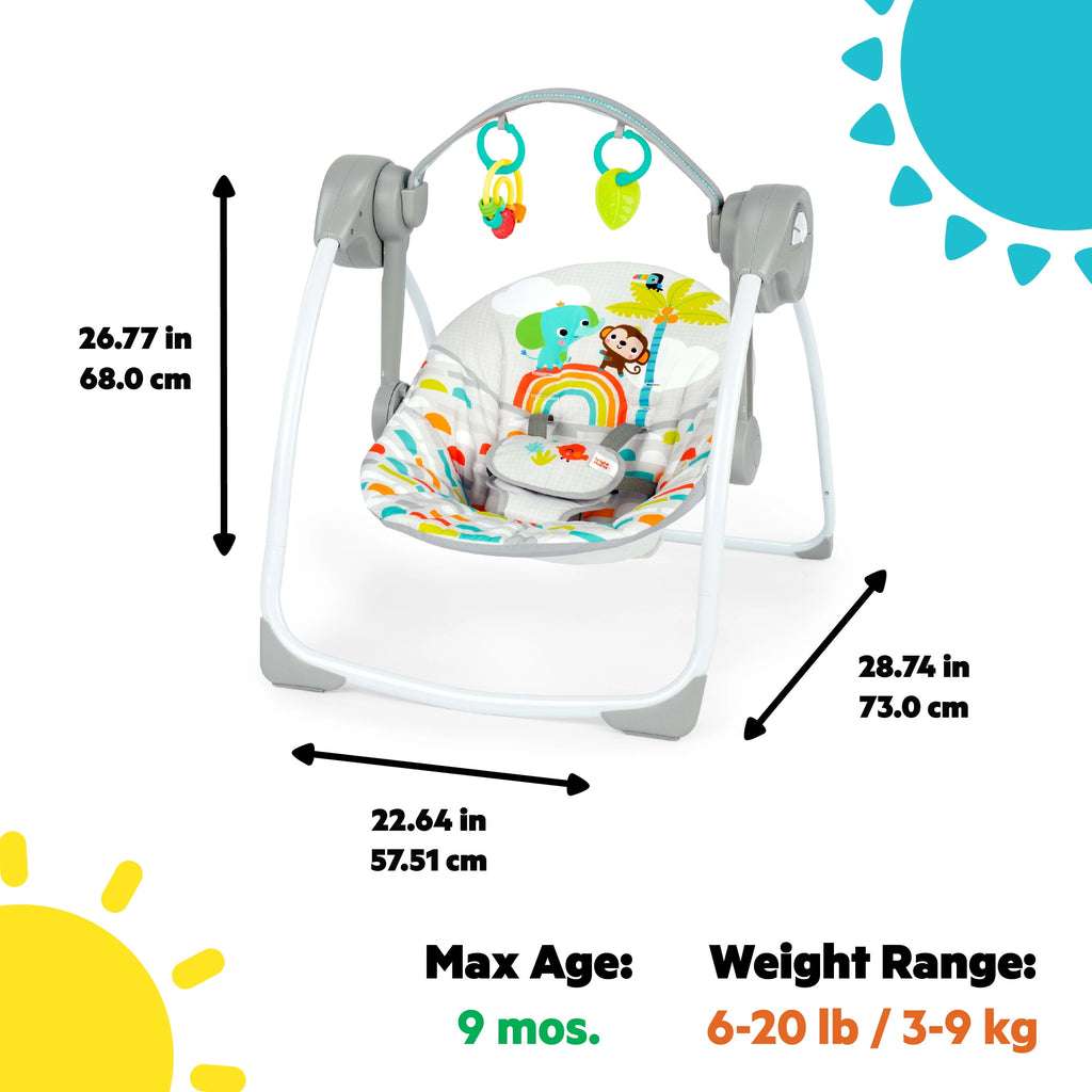 Portable Compact Baby Swing with Toys G172895