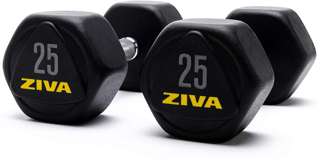 20 Lbs Urethane Rubber Hex Dumbbells J172