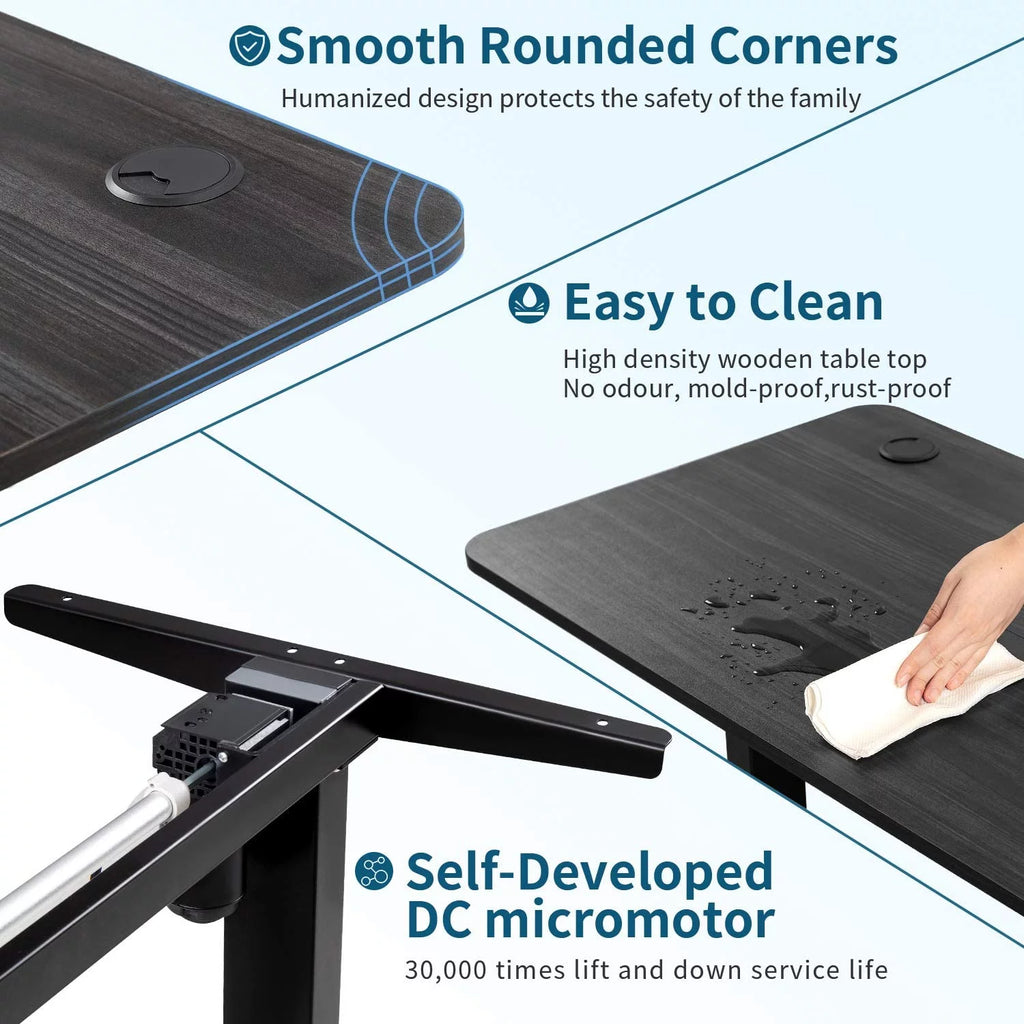 Black Electric Standing Desk B142