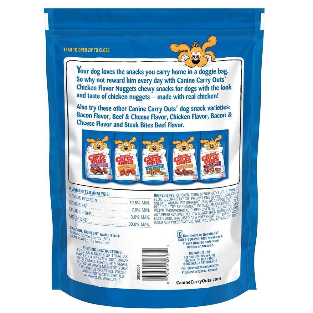 Chicken Flavor Nuggets Dog Snacks D4035