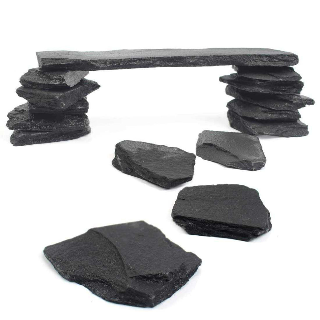 Blue Natural Slate Stone Rocks Mix K103