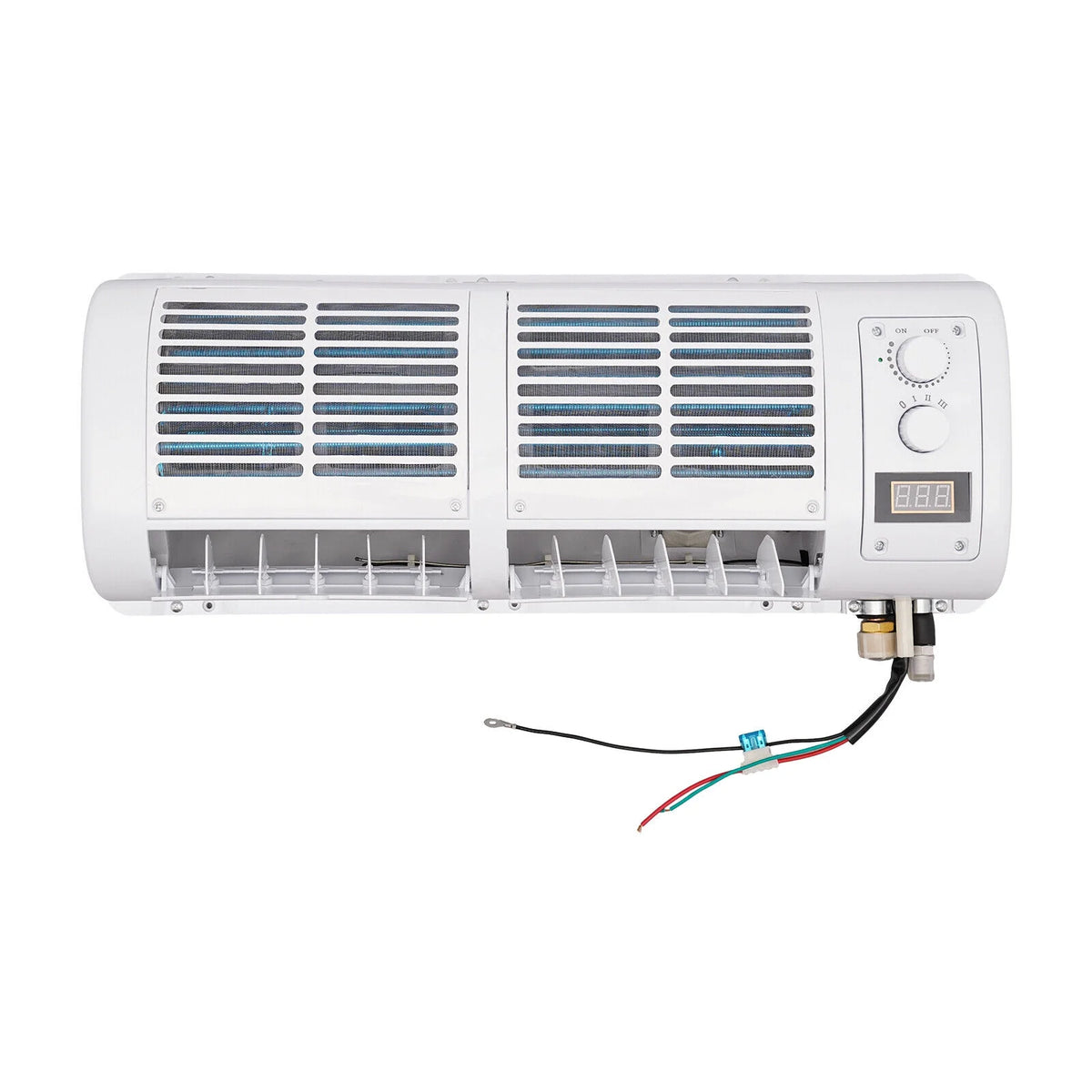 12V Car Air Conditioner Cooling Fan 3 Speeds LCD Display N93486
