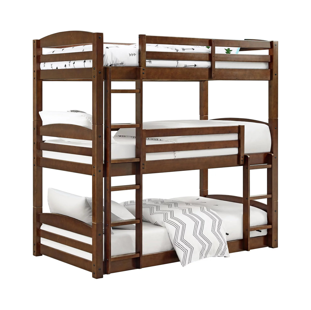 Mocha Triple Bunk Bed L34148