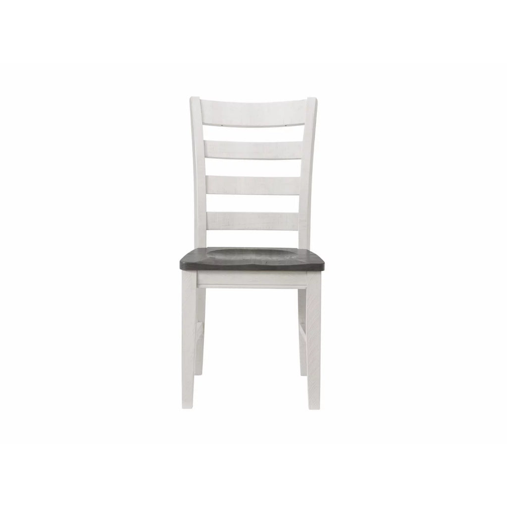 White Solid Wood Dining Chair Set of 2 V81460