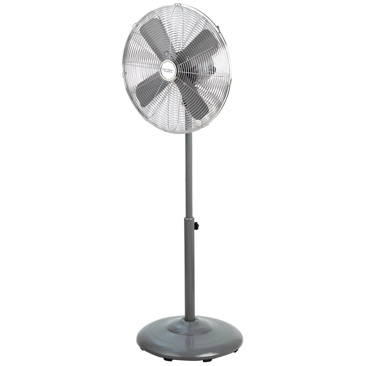 16 inch Adjustable Height Oscillating 3-Speed Metal Stand Fan in Red B871641