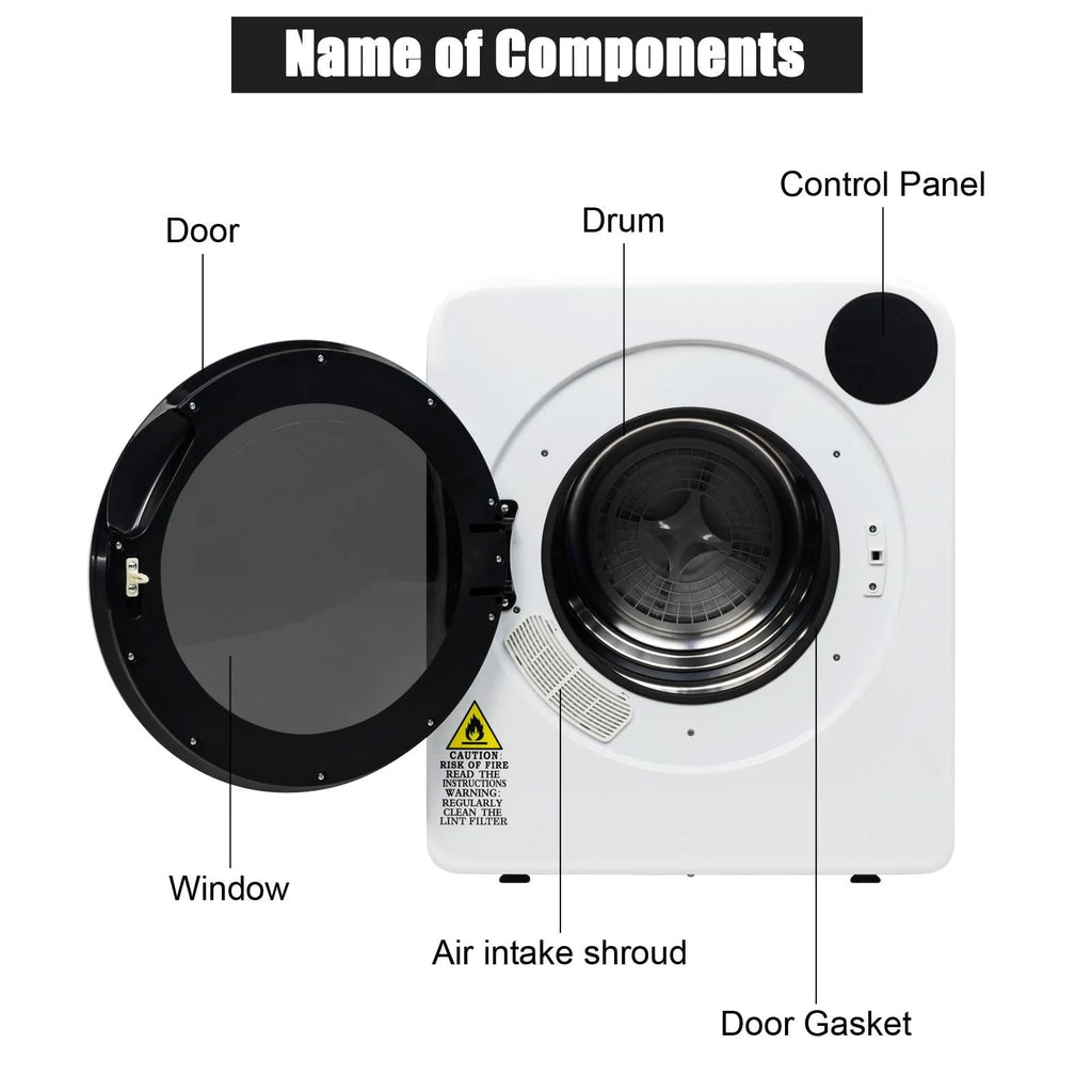 13.2lb Portable Compact Electric Dryer H570754