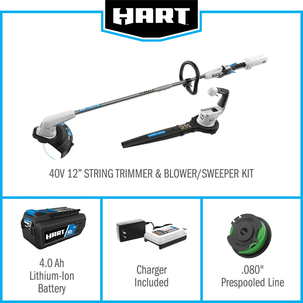 Cordless String Trimmer and Leaf Blower Combo Kit H7541