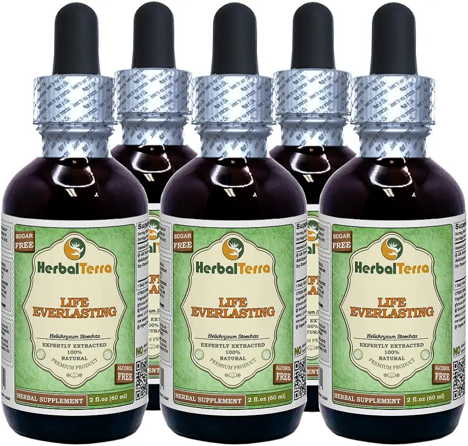 Organic Dried Flowers Alcohol-Free Liquid Extract 5x2 fl.oz I7507