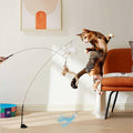 Cat Toy Wand with Bird Feather Ball E671523