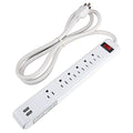 6-Outlet 2 USB Power Strip S217122