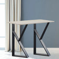 Black Metal Table Legs 2Pcs Z714279