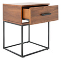 Brown 1 Drawer Nightstand F2255