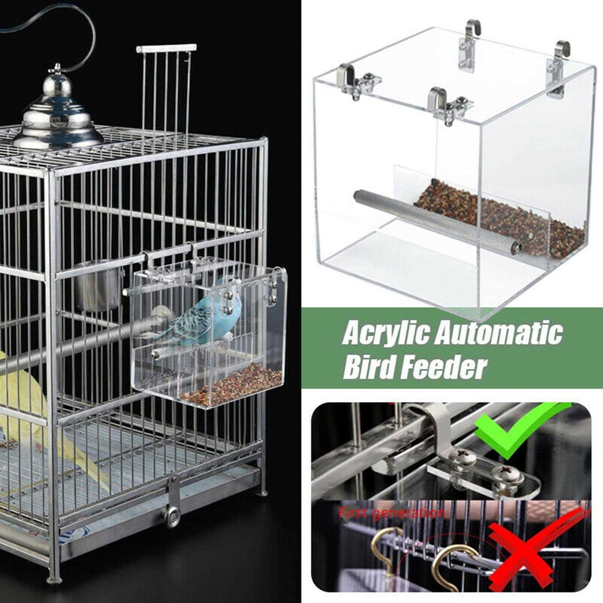 Automatic Bird Feeder Acrylic V536
