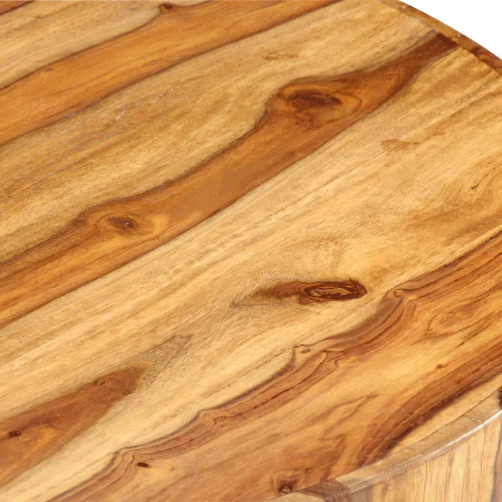 Round Solid Sheesham Wood Coffee Table I320066