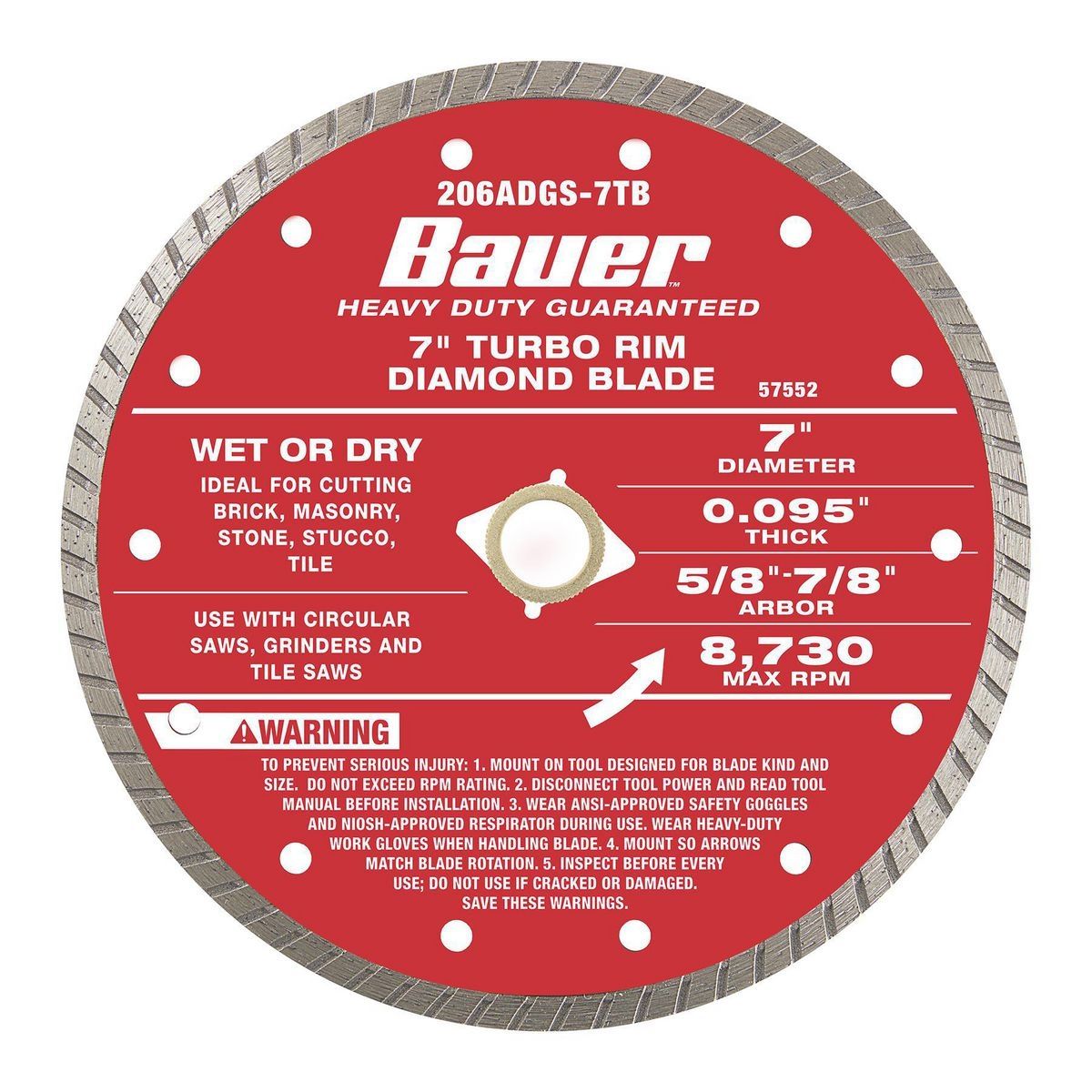 7 in. Turbo Diamond Blade S18912