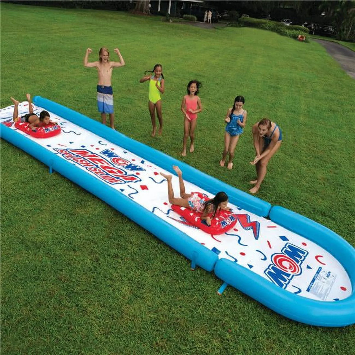 25 Ft Backyard Slide with Splash Pool O2849