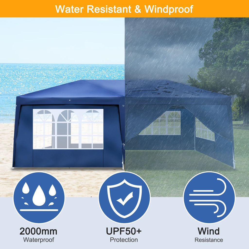 10'x20' Pop Up Canopy Tent with Carry Bag P95567