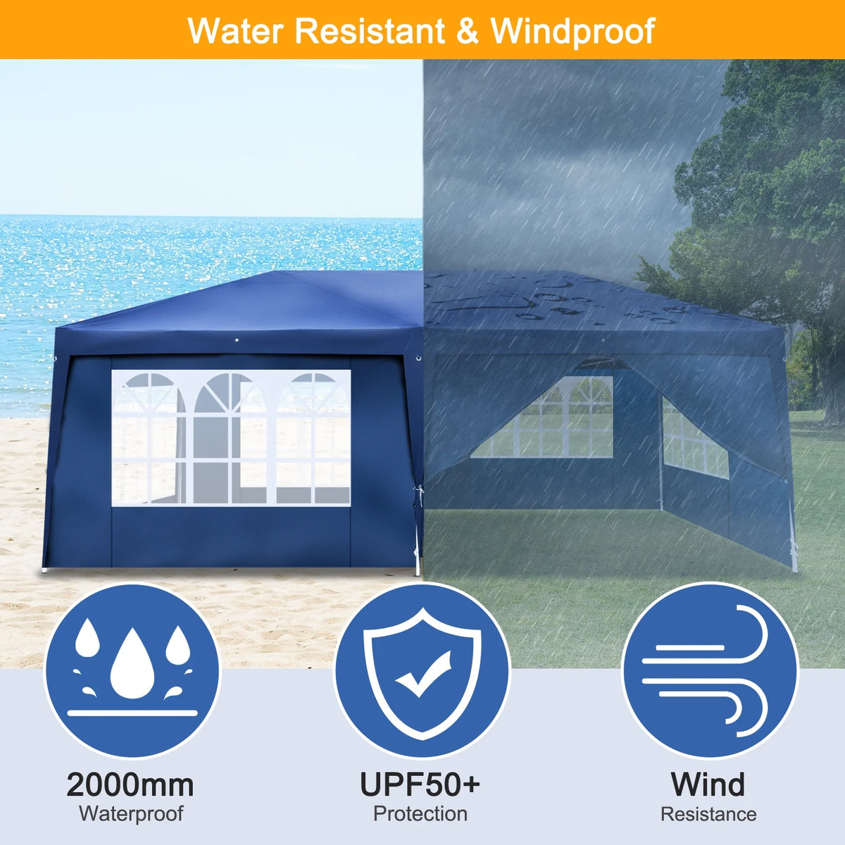 10'x20' Pop Up Canopy Tent with Carry Bag P95567