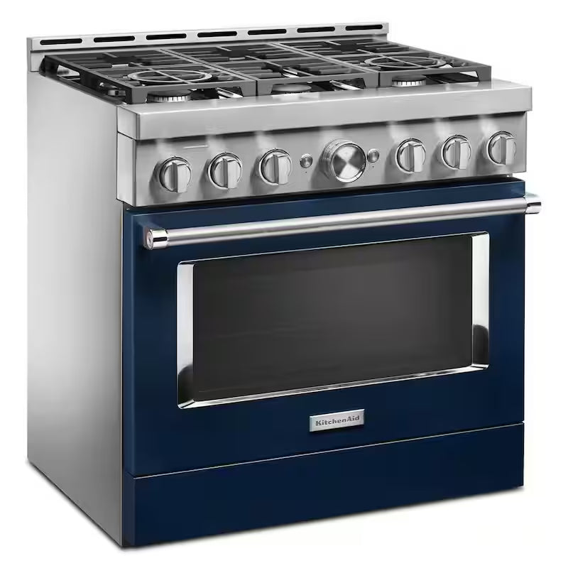 Ink Blue Smart Gas Range with Self-Cleaning and True Convection Y788242