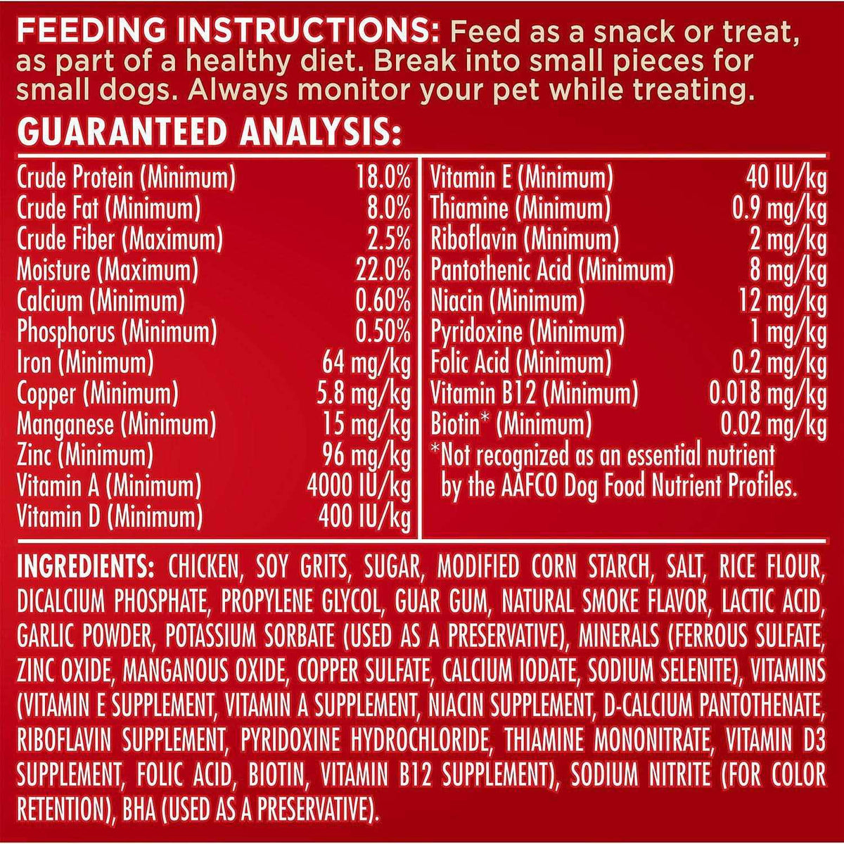Soft & Chewy Chicken Dog Treats B8250