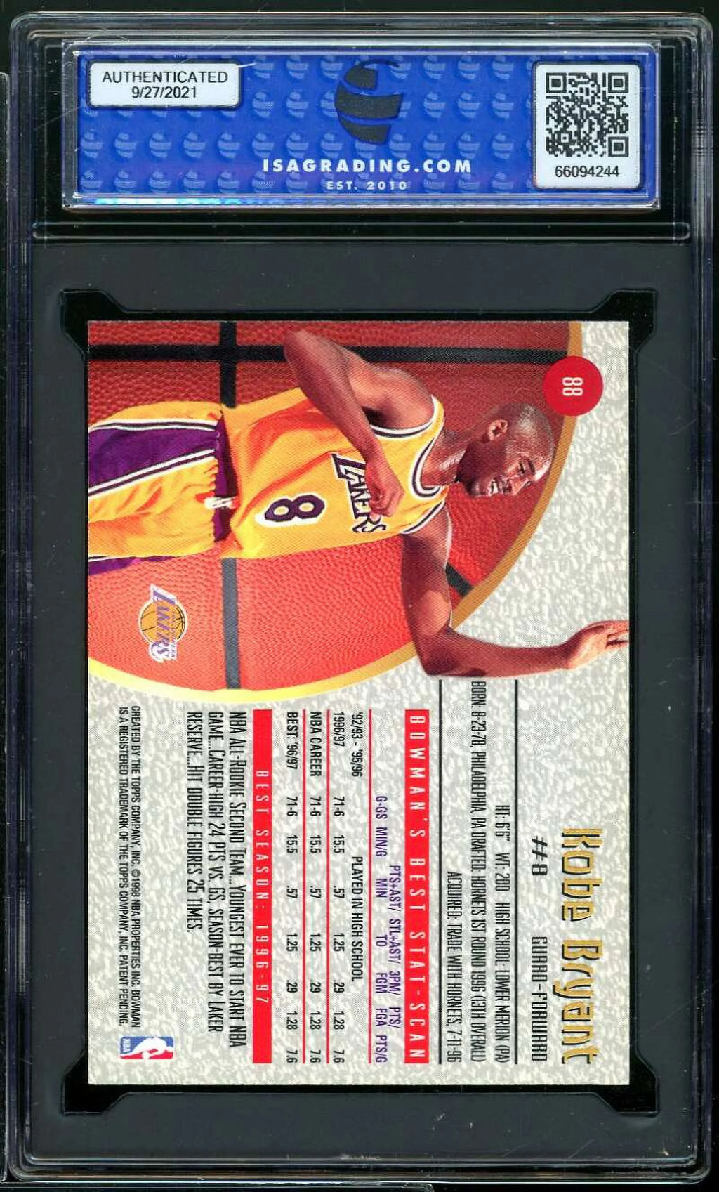 Kobe Bryant Card U46930