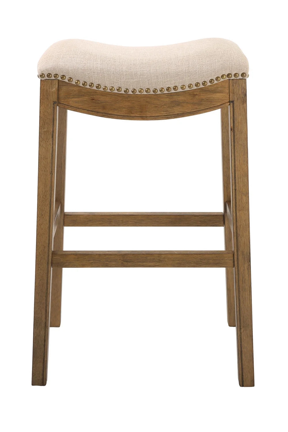30" Bar Height Stool with Cream Fabric A974
