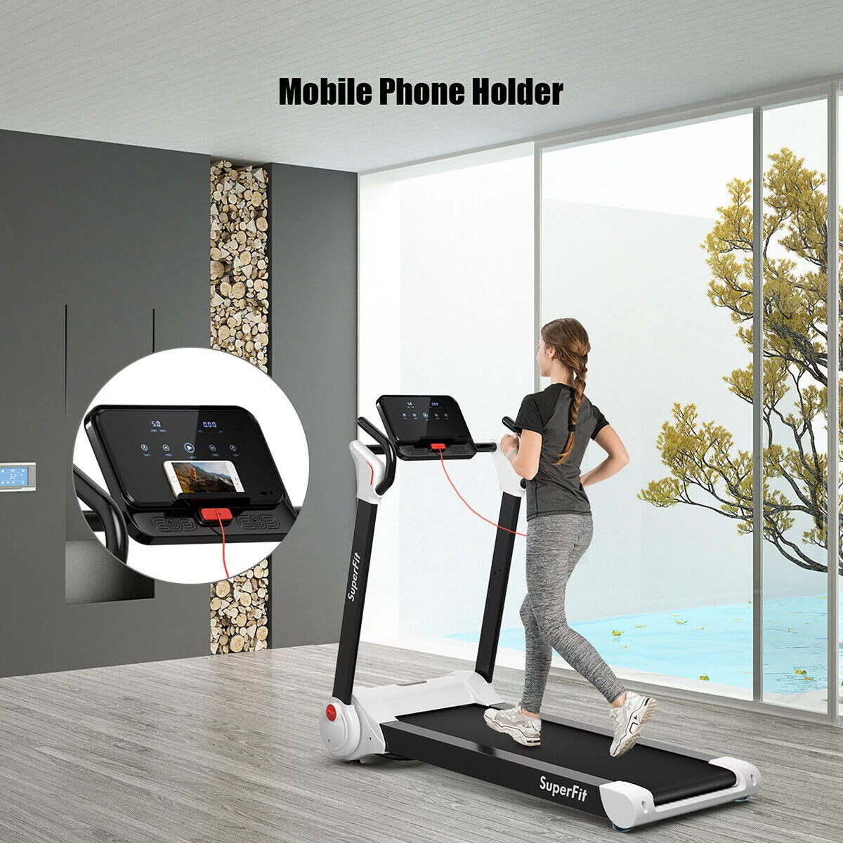 Folding Electric Motorized Treadmill N747660
