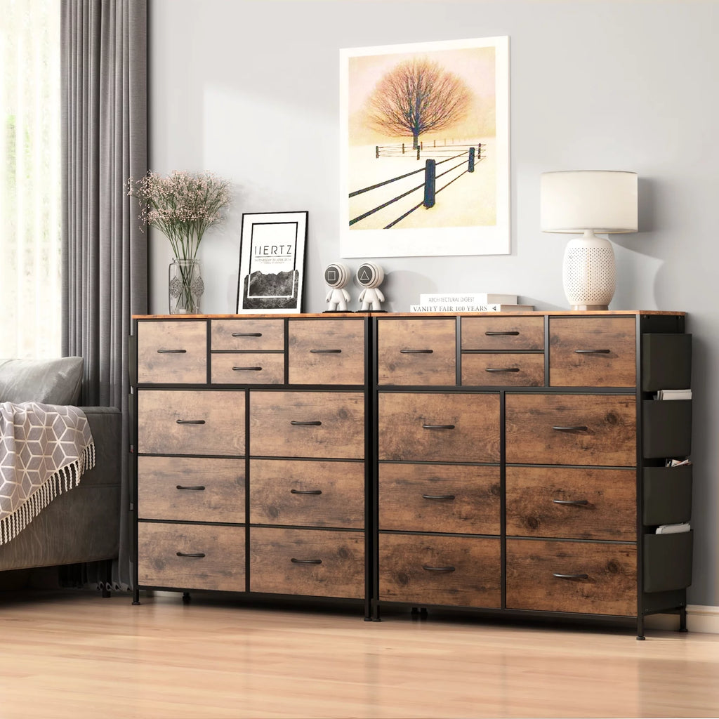Brown 10 Drawer Dresser A578