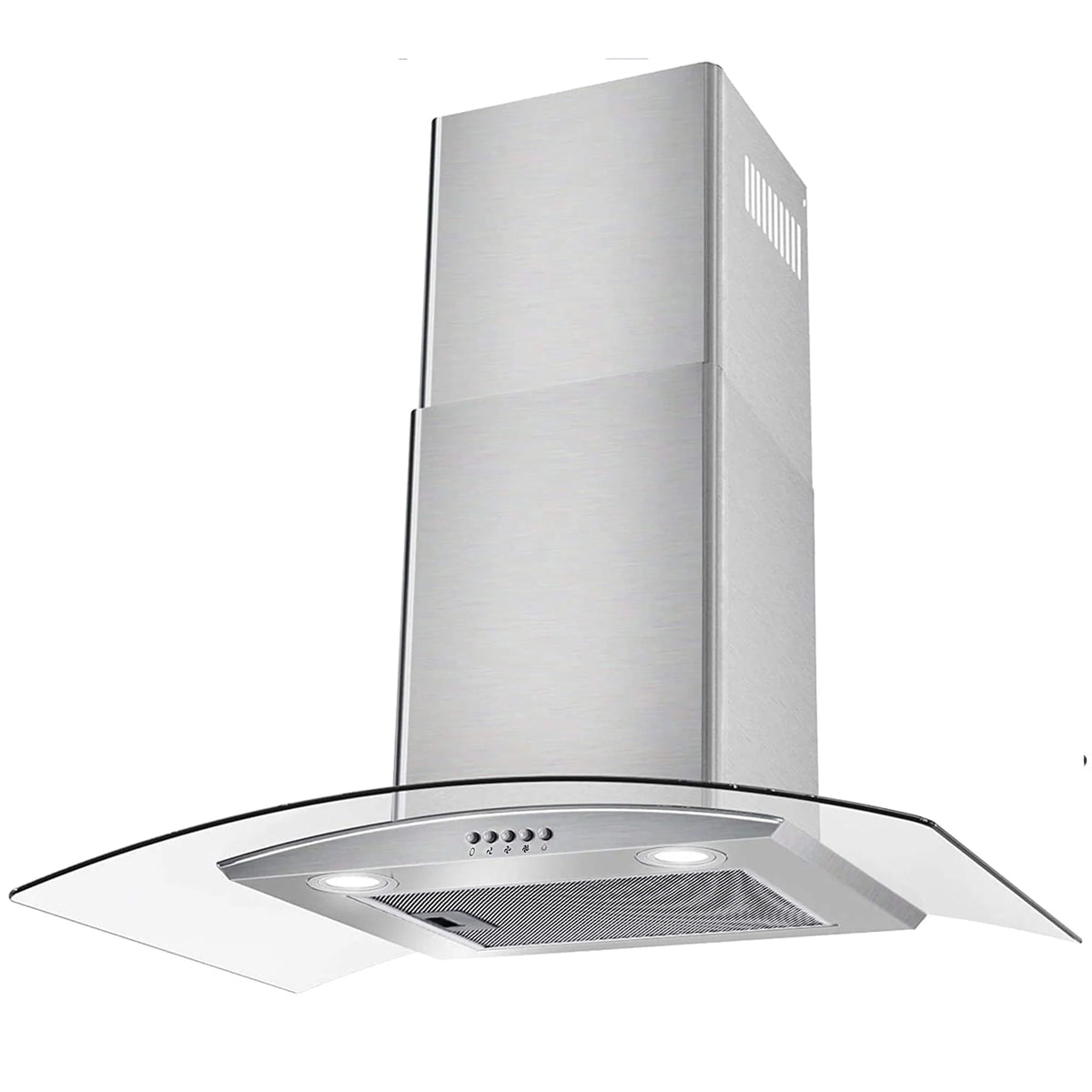 30 inch Wall Mount Range Hood 450CFM Tempered Glass 3-Speed E77762