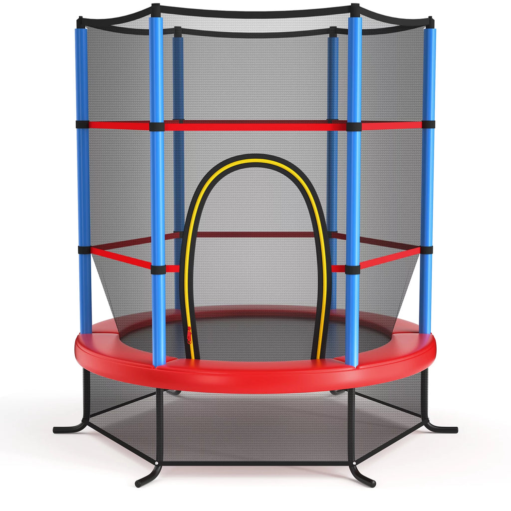 55'' Recreational Trampoline with Enclosure Net Y4505