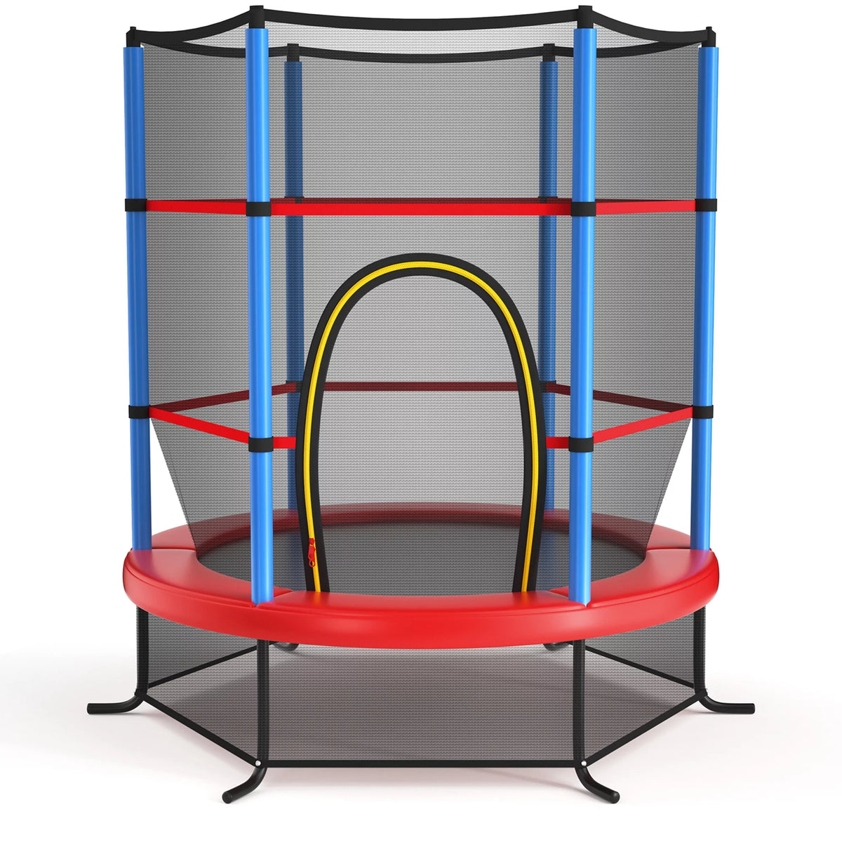 55'' Recreational Trampoline with Enclosure Net Y4505