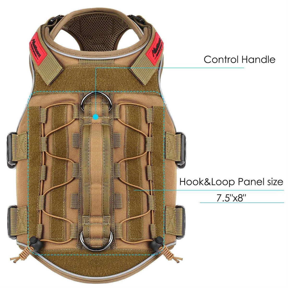 Tactical Dog Harness Reflective No Pull with Handle O214081