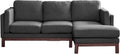 84" L-Shaped Upholstered Sectional Sofa with Chaise Lounge T759