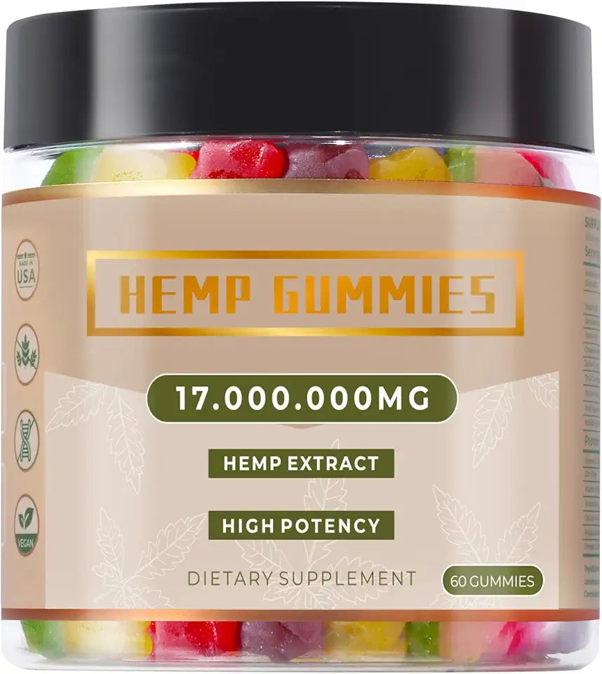 Organic 3-6-9 Hemp Gummies 60 Count W123073