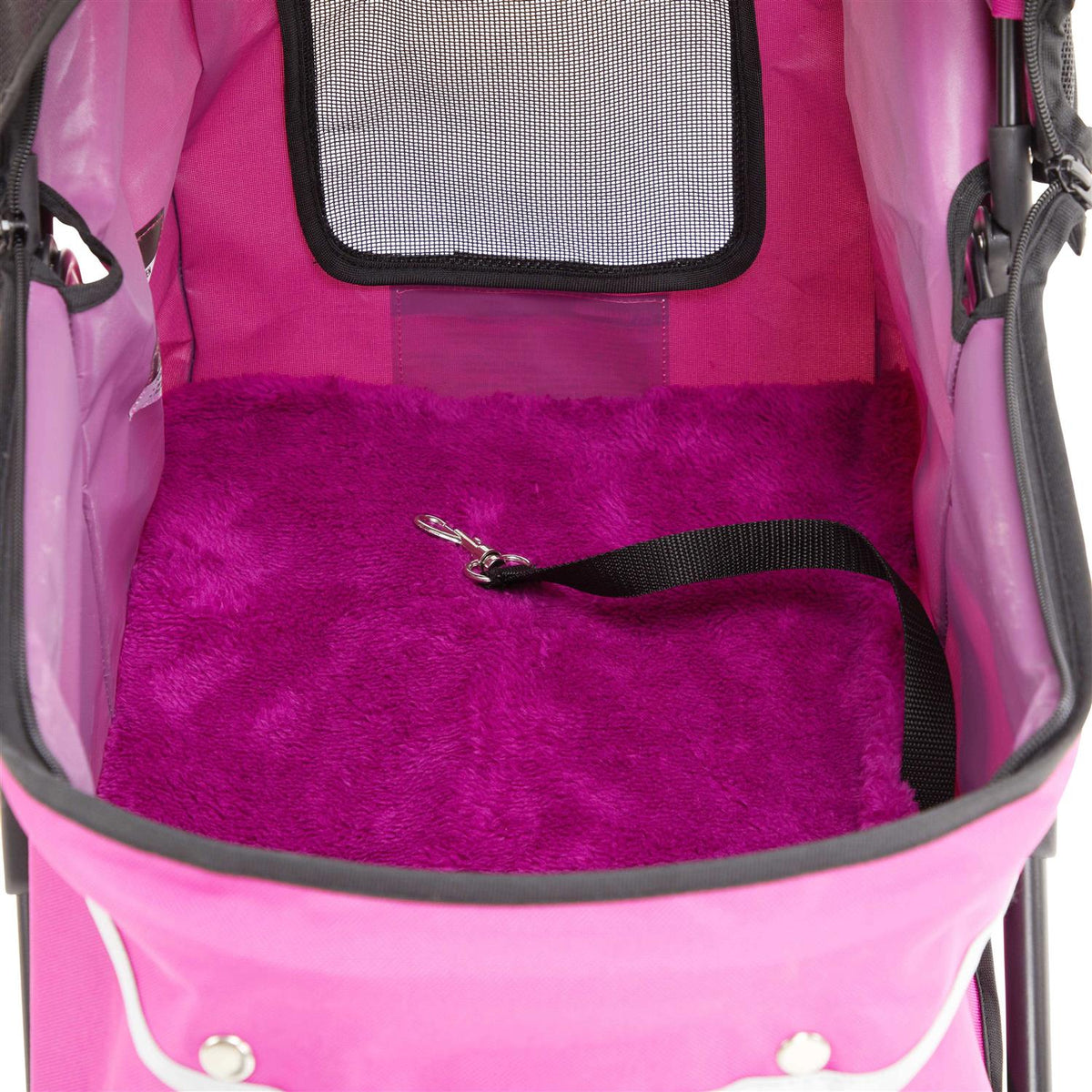 Reflective Gray Pet Stroller A66535